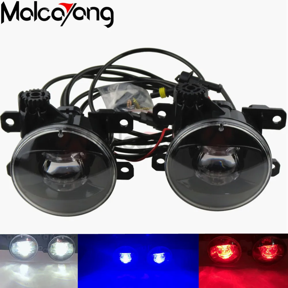 Car 4000LM Fog Light LED Lens Devil Eye DRL Daytime Running H11 Socket 90MM 12V For Subaru Forester 2013-2018 | Автомобили и