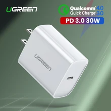 Ugreen PD зарядное устройство 30 Вт Быстрая зарядка 3,0 QC usb type C быстрое зарядное устройство для iPhone 11 X Xs 8 Macbook Phone QC3.0 USB C PD зарядное устройство
