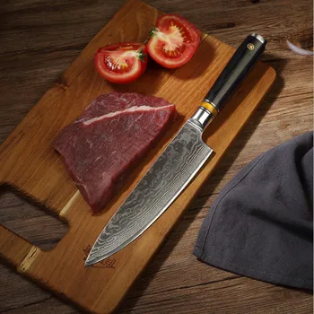 

Handmade Kitchen Knife 67 Layers Damascus Steel Premium Santoku Kitchen Knives Japanese Style Knife with Gift Box Grandsharp