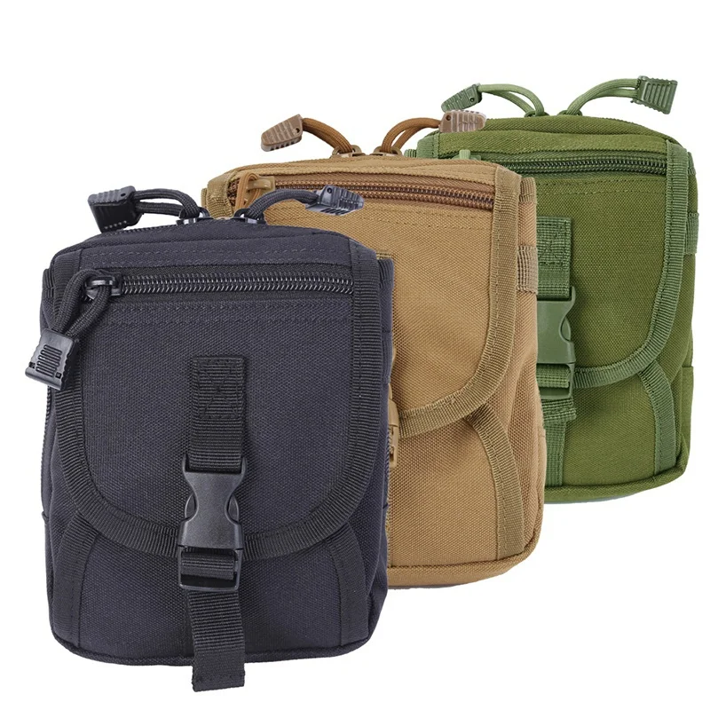 

600D Tactical bag Molle Oxford Waist Belt Bags Wallet Pouch Purse Outdoor Sport Pack Camouflage Tactical Bags Phone Bag 3 colors