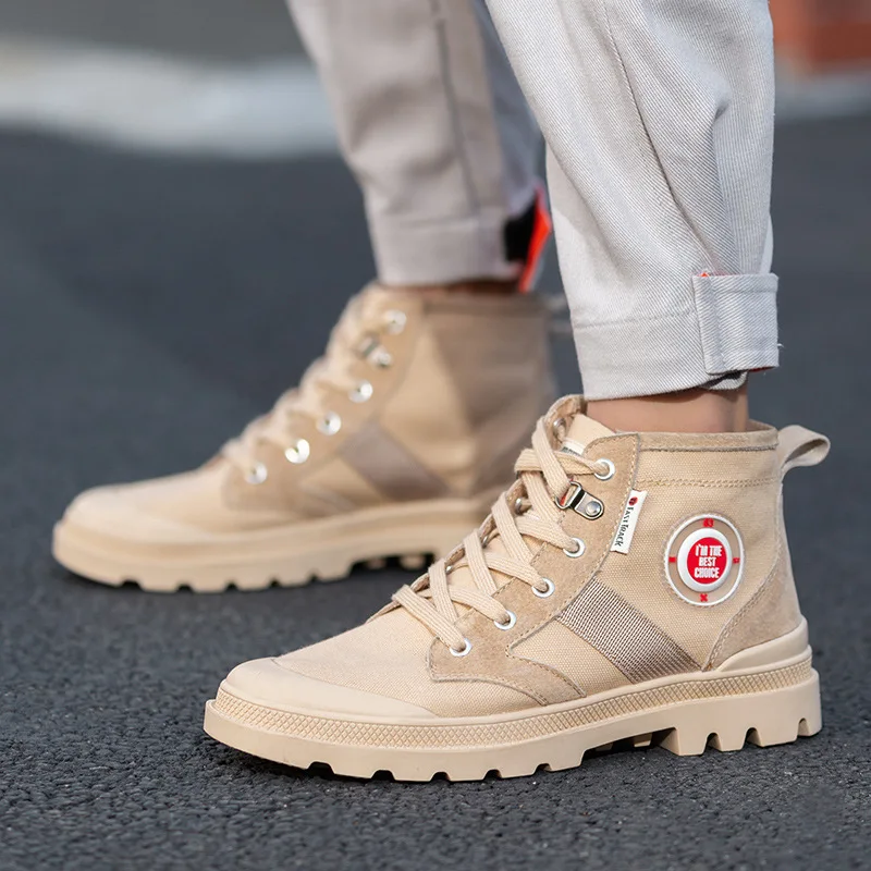 

Martin Boots Men's Summer Breathable British-Style Outdoor Worker Boot Short Boots Autumn 2019 New Style Mid-top MEN'S BOOTS