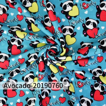 

Huangtao Diy 50X140cm Printed Cute Panda Character Pattern Fashion Liverpool Bullet Fabric No MOQ Polyester Fabric