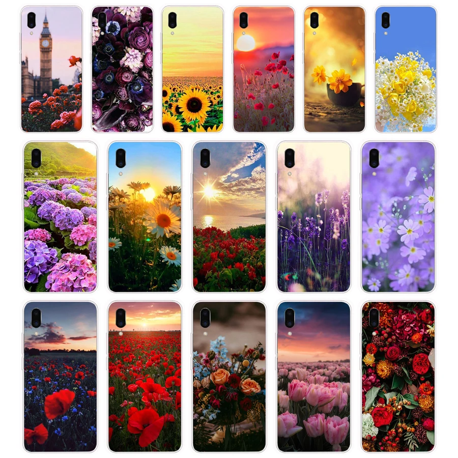 279Fg Red Poppies Cornflowers Gift Custodia Morbida In Silicone Tpu Cover Per Meizu Pro 7 Plus X8 C9 Pro Note 9 Case