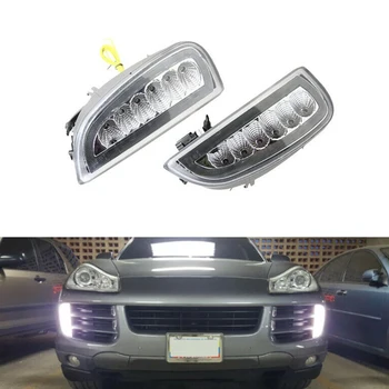 

CITALL NEW Front Bumper DRL Singal Fog Light Lamp Fit for Porsche Cayenne 957 Facelift 2007 2008 2009 2010