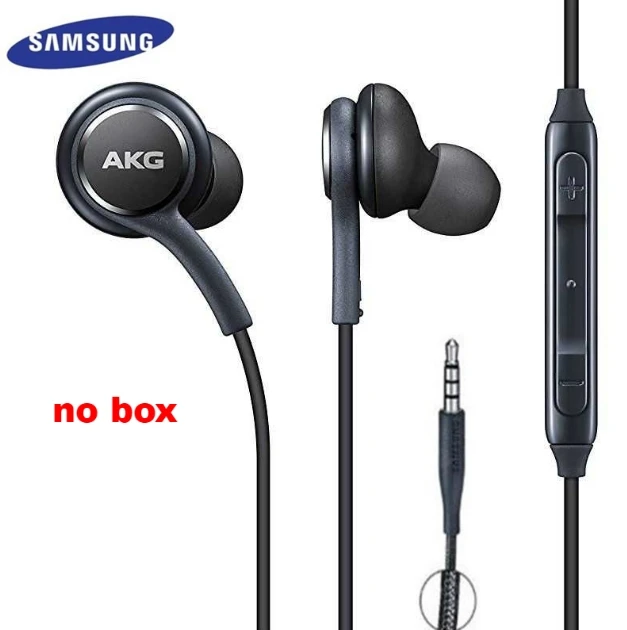 original Samsung earphone 3.5mm In-Ear IG955 Mic wired Headset for huawei xiaomi AKG Samsung S8/s8+ S5 S6 S7 S9 S10 Smart phone - Цвет: S8 black no box