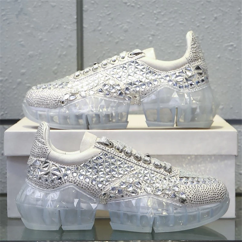 Rhinestone trainers Clearance