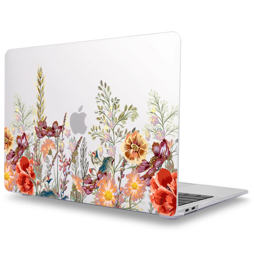 Flower Matte Impresso Estojo rígido de plástico