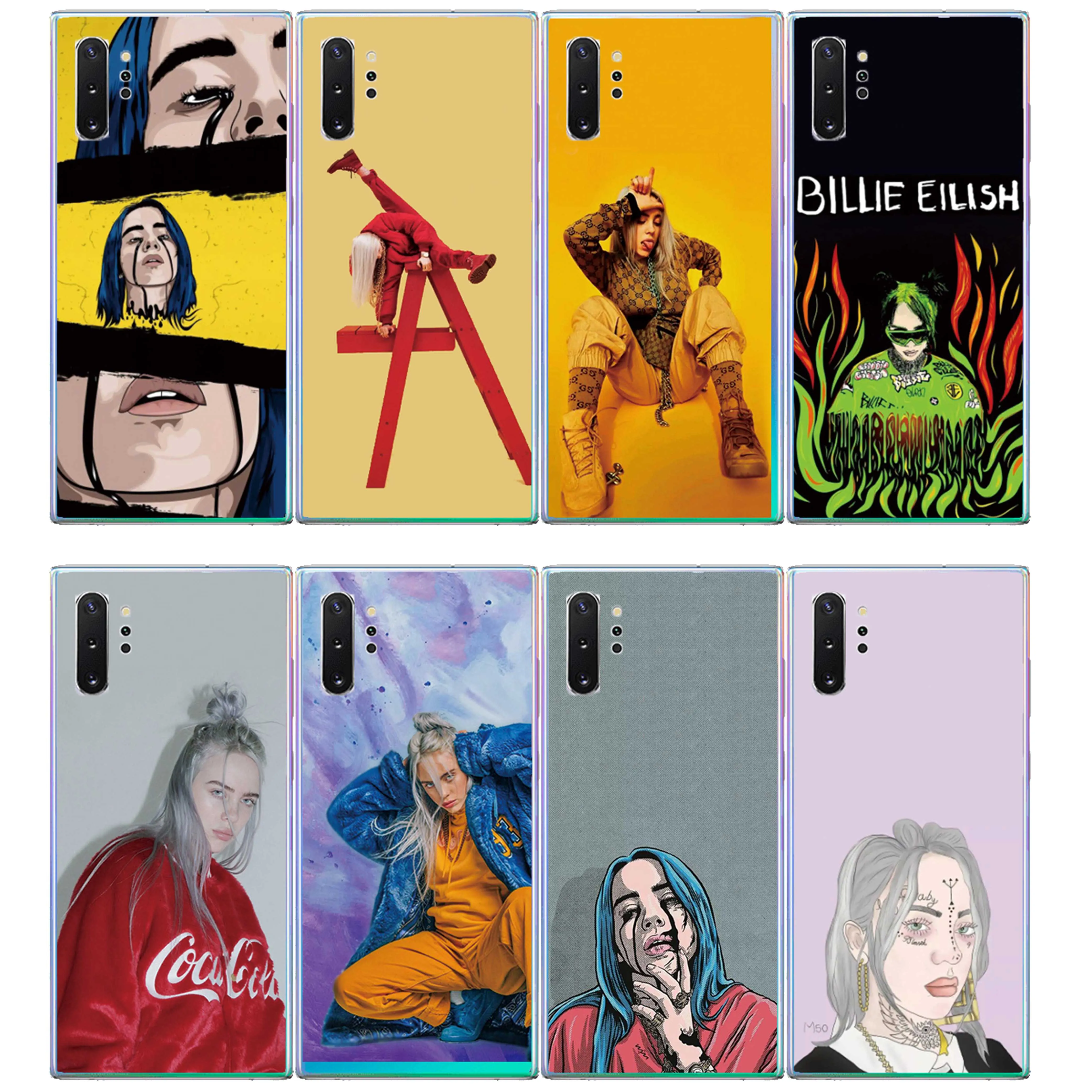 

Soft Silicone Cover Case Billie Eilish Silicone Coque Funda for Samsung S11 S20plus S11 S10E S20 Ultra S8 S9 S10plus Note10 plus