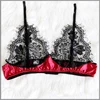 Sexy Ladies Lace Erotic Lingerie Tulle Printed Hollow Tempting Bra Thong Set Lightweight and Comfortable