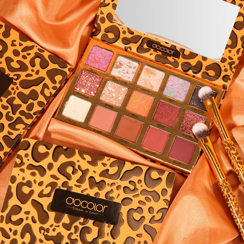 Do color 15-color Leopard палитра теней для век водостойкие стойкие цвета быстрое мерцание матовые тени для век