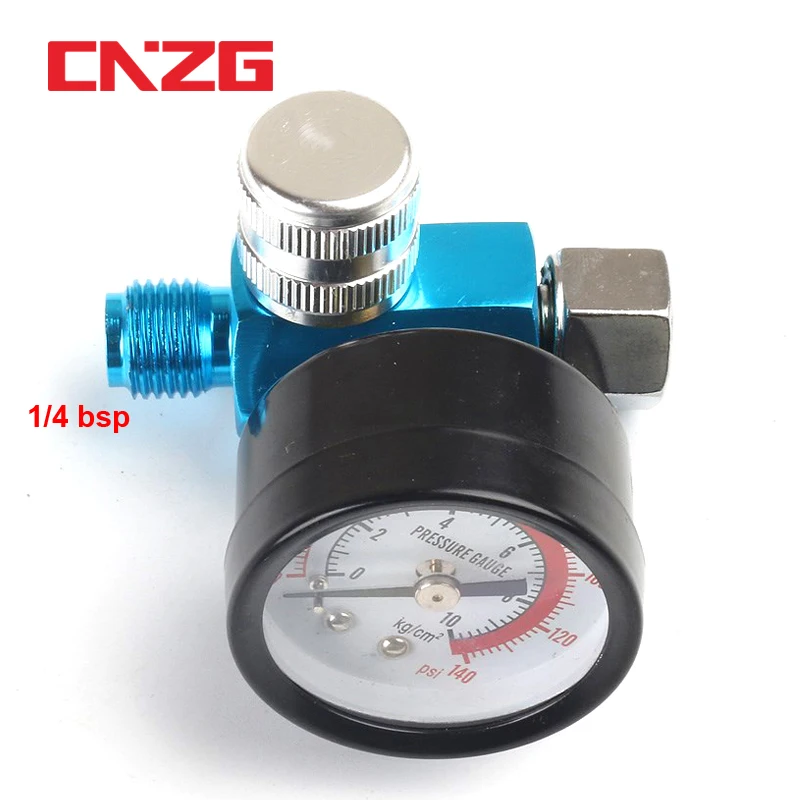 Spray Gun Air Regulator Gauge In-line Oil Water Trap Filter Separator JP/EU/US Adapter Pneumatic Tools For Airbrush 4