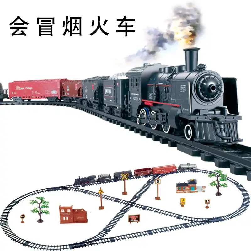Classical Electric Train Railway ho 187 Set DIY Tracks Trains Toy