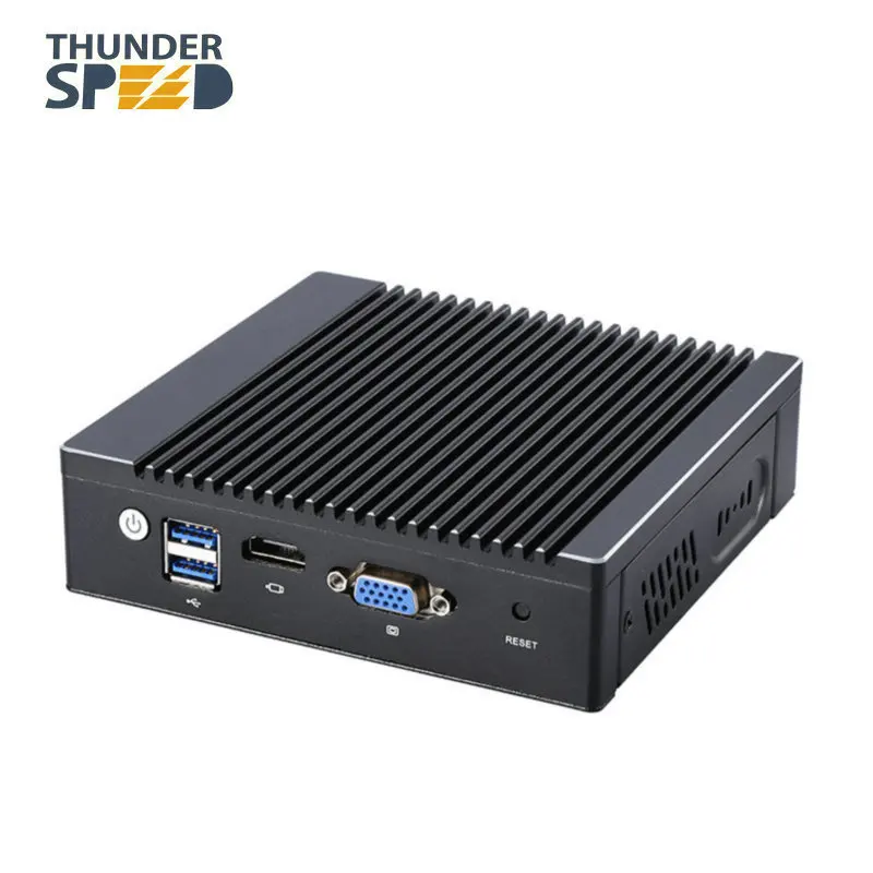 US $129.00 DHL Free Shipping New Arrival Fanless Barebone 4 LAN Pfsense Quad Core Firewall Mini PC