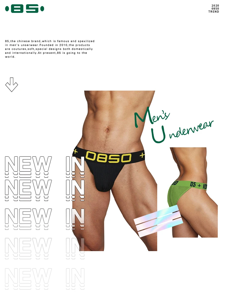 pouch briefs Fashion Sexy Underwear Men Jockstrap Low Waist Cotton Gay Man's Underwear Bikini Men Briefs Male Underwear Cuecas BS3517 mens transparent briefs