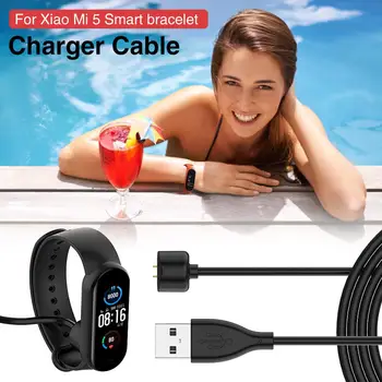 

50cm Charger Adapter Replacement Charging Cable For Xiaomi Mi Band 5 USB Charging Magnetic Suction Thimble Contact Charging