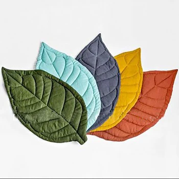 

Nordic Ins Style Tree Leaf Shape Floor Mat Child Play Mat Baby Blanket Baby Room Decoration Rug Pure Cotton Quilt Home Decor