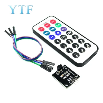 

Wireless infrared remote control robot kit is compatible with electronic building blocks infrared decoding ARDUINO