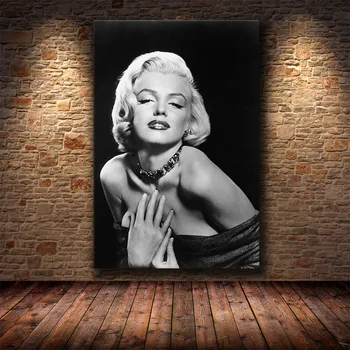 

Wall Art Printed Modular Home Decor Canvas Painting Sexy Marilyn Monroe Pictures Nordic Fashion Poster Modern for Living Room