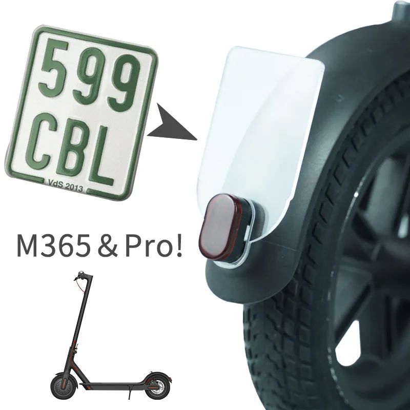 Rear Fender Warning Plate Practical Outdoor Riding Safe Tool For Xiaomi M365 Pro Electric Scooter Accessories |
