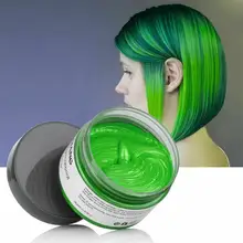 Pomada de cera de color para el cabello Natural, Gel de tinte fuerte de 120g, crema abuela, tinte gris para el cabello, plateado desechable Hai X7F2