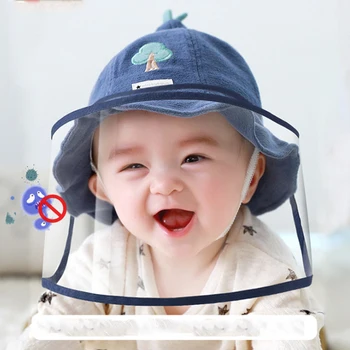 

Children's anti foam cover baby's protective cover baby's protective cap dust splash proof fisherman's cap detachable