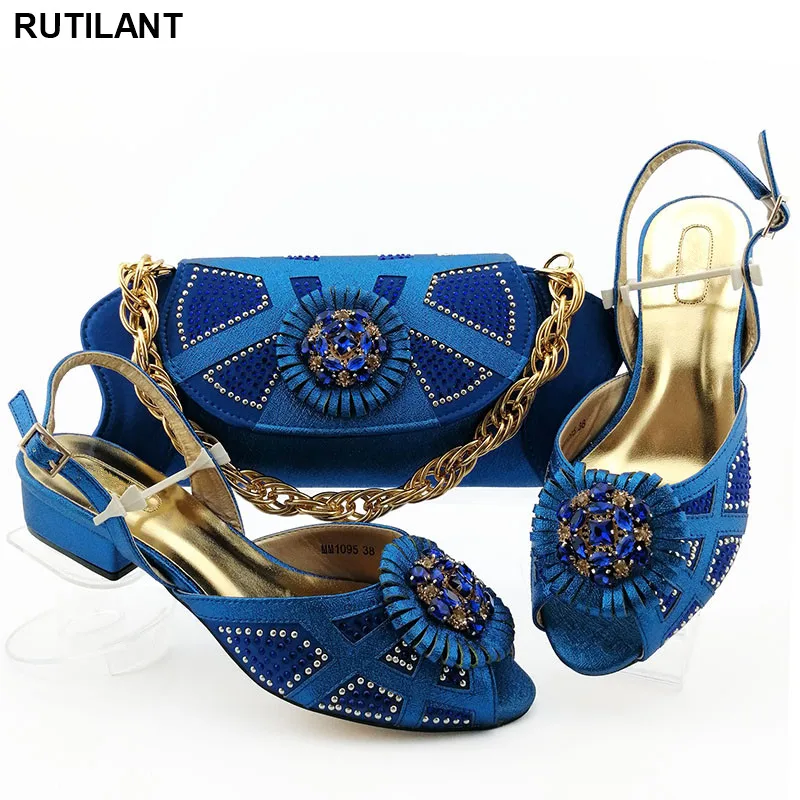 Bridal Shoe Shoe And Matching Bag For Nigeria Party African Shoes