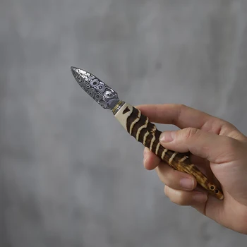 

LUWU-pu'er tea knife with knife set wooden handle teak chinese style