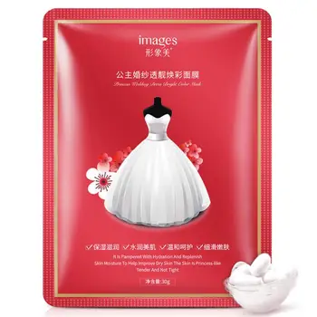 

10Pcs IMAGES Princess Wedding facial Mask Moisturizing Brightening Hydration anti-wrinkle Improve Dry Skin Face Mask Skin Care