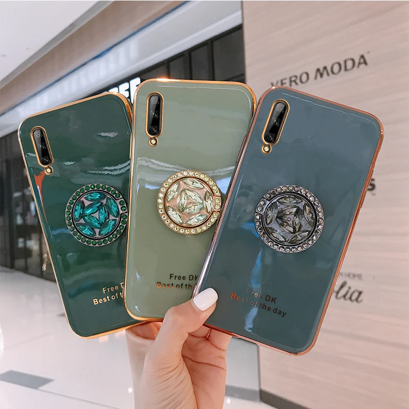Роскошный 6D покрытие чехол для Huawei Honor Play 3 мягкий TPU мобильный телефон сумка