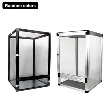 

Reptile Breeding Box Aluminium Alloy Feeding Container for Spider Lizard Frog Cricket Turtle 2020 New