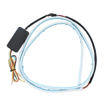 

Blue Flexible LED Strip Flowing Rear Trunk Tail Light Dynamic Streamer Brake Turn Signal Reverse Warning Flash Lights