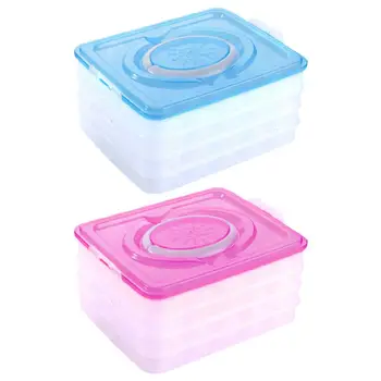 

Double Layer Egg Box Plastics Container Fridge Organizer Convenient Crisper Kitchen Storage Boxs