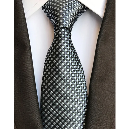 Новые Классические мужские галстуки шелковые галстуки 8 см в горошек в полоску Цветочный шейный платок для мужской формальный деловой свадебные галстуки - Цвет: YU-D19