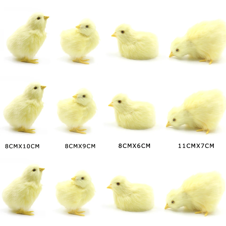Yeory 4pcs Bébé Poussins, Simulation En Peluche Bébé Toys De Poussins
