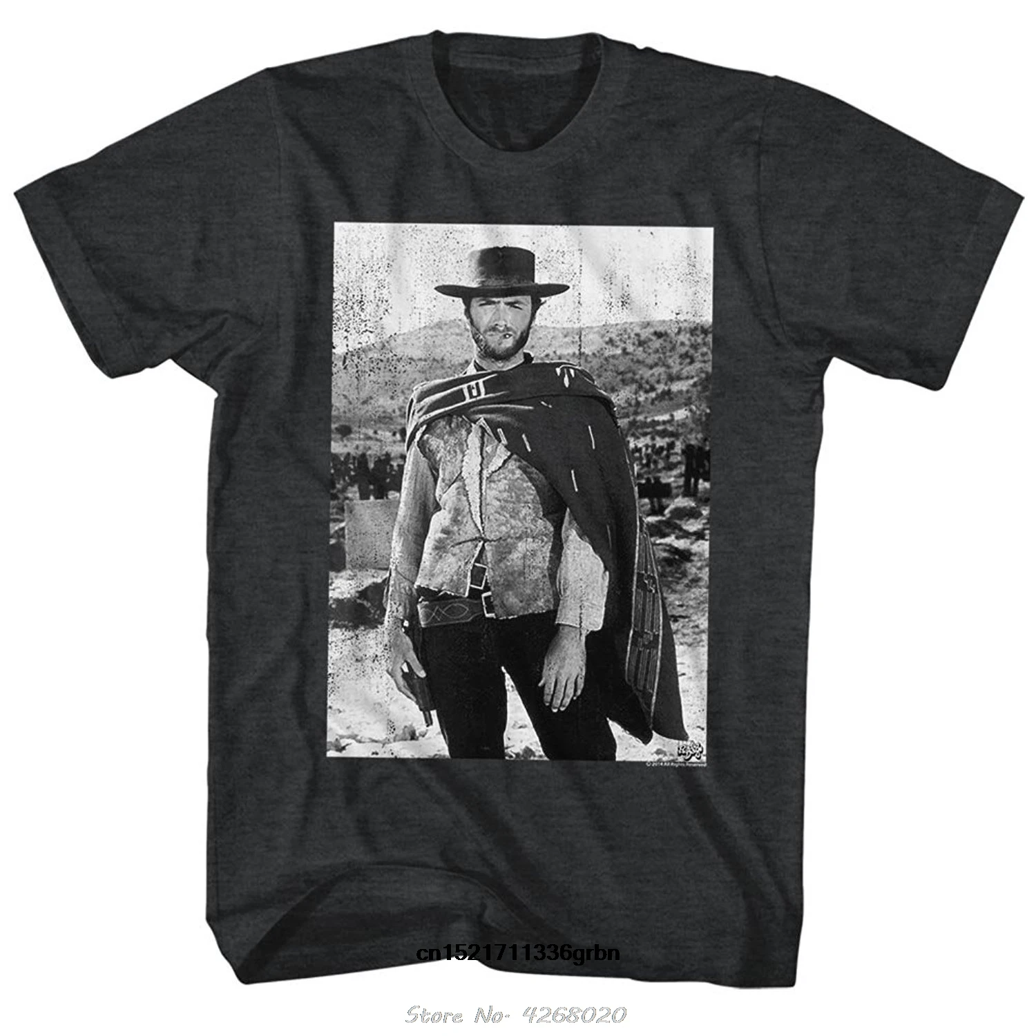 Мужская футболка клинt Eastwood Западная хорошая плохая и уродливая с фотофильмом