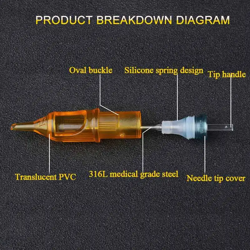 10 шт. иглы для картриджа татуировки 3RL/5RL/7RL/9RL/5M1/7M1/9M1/5RS/7RS/9RS микроблейдинга