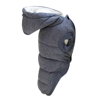 

Pet Dog Winter Hooded Coat Two Feet Cotton-padded Clothes With Mustache Pattern for Pet Keeping Warmth Pet Health Care