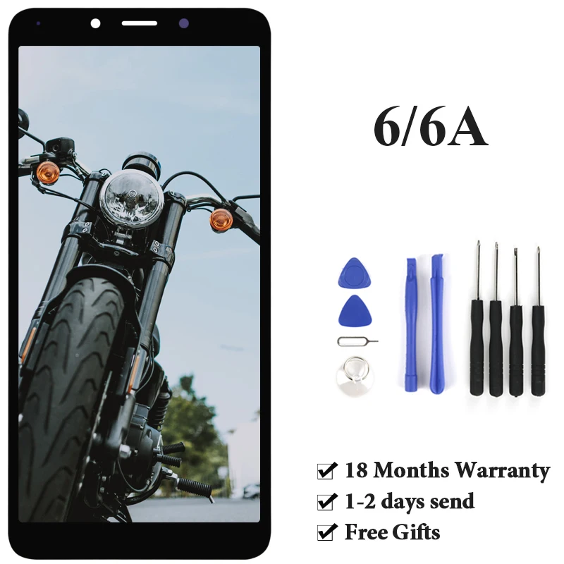 1 шт. ЖК экран для Redmi 6 6A LCD 5 45 &quotдюймов OEM качество дигитайзер телефон замена