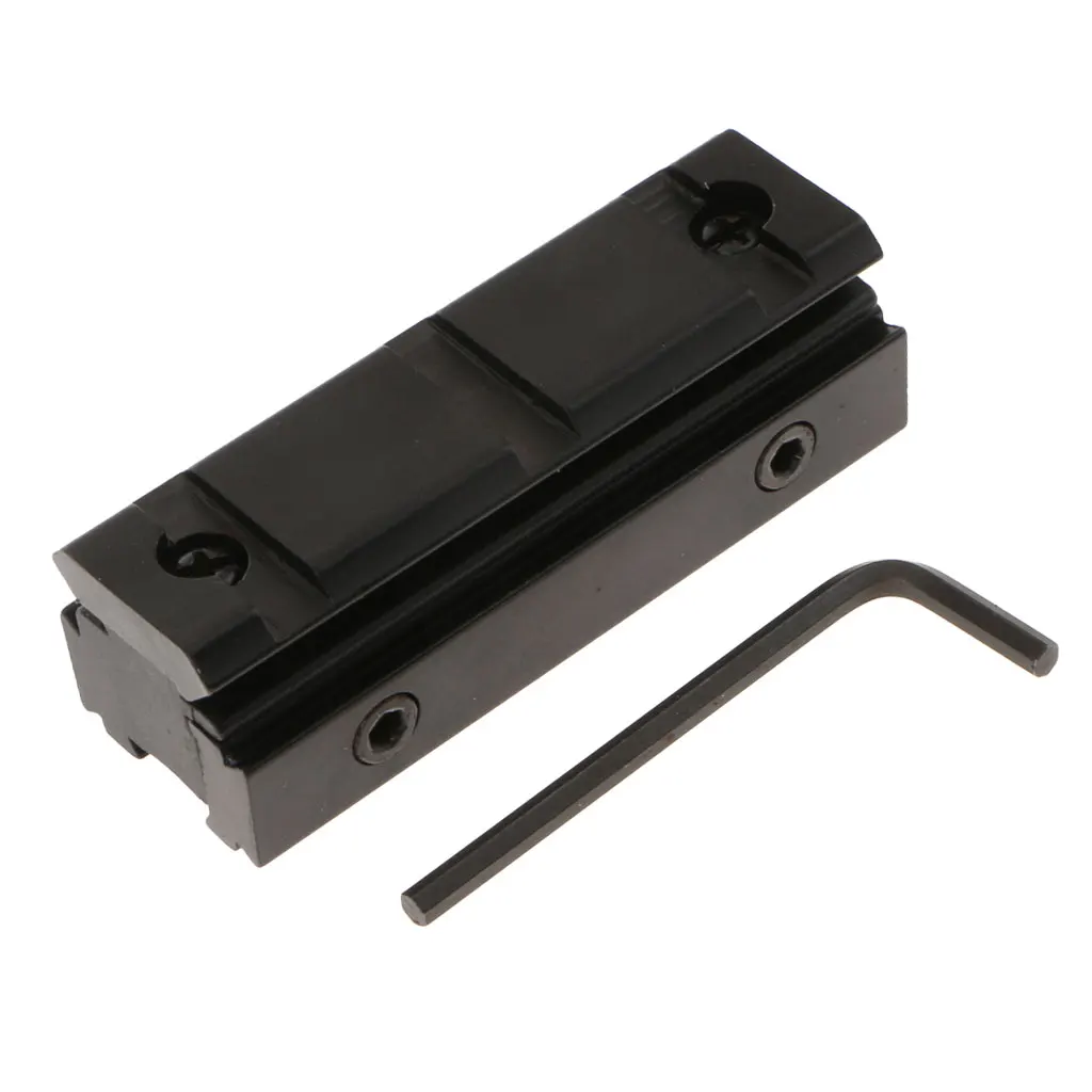 Rail Base 11mm Dovetail to 20mm Weaver Picatinny Mount Adapter - 0.43