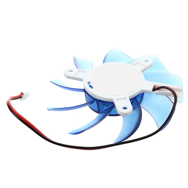 75mm 12VDC Blue Plastic VGA Video Card Cooling Fan Cooler for Computer 3