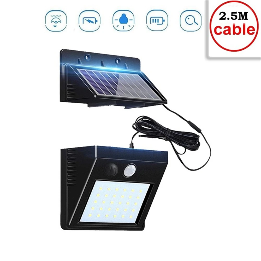 

30 LED Solar Light Outdoor Solar Lamp PIR Motion Sensor Solar Panel Night Security Wall Light Garden Yard Path Waterproof indoor
