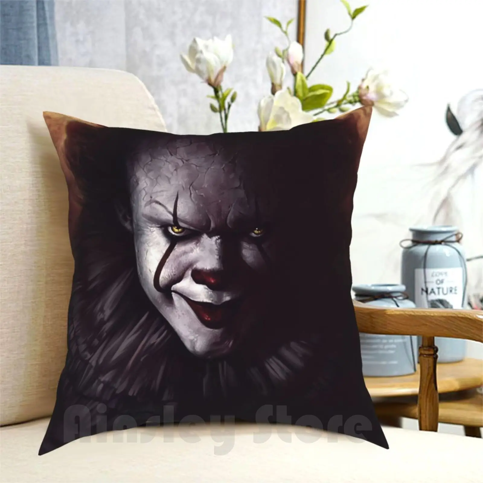 

Это подушка, телефон с рисунком, домашняя мягкая искусственная Обложка, Хэллоуин, Хэллоуин, ночь, фильмы, Продажа билетов, офис, новая классика