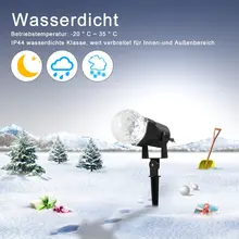 Магический меняющийся прожектор, вращающийся светодиодный водонепроницаемый Светодиодный прожектор для рождества, дня рождения, свадьбы