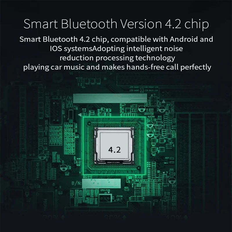 Bluetooth fm-передатчик автомобильный модулятор двойной usb зарядка fm-модулятор Bluetooth 4,2 AUX Bluetooth MP3 плеер Автомобильный Комплект передатчик