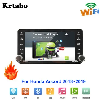 

Car radio Android multimedia player For Honda Accord 2018~2019 Car touch screen GPS Navigation Support Carplay Bluetooth