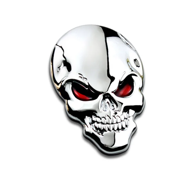 Dsycar 1 Buah Mode 3d Tengkorak Logam Campuran Seng Stiker Mobil Untuk Mobil Motor Logo Tengkorak Lambang Lencana Stiker Gaya Mobil Baru Car Styling Skull Car Stickermetal Skull Aliexpress