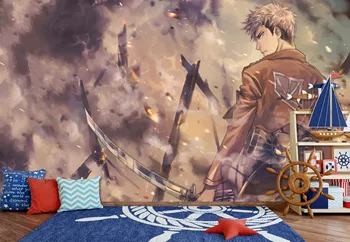 

[Self-Adhesive] 3D Attack On Titan 589650 Japan Anime Wall Paper mural Wall Print Decal Wall Murals