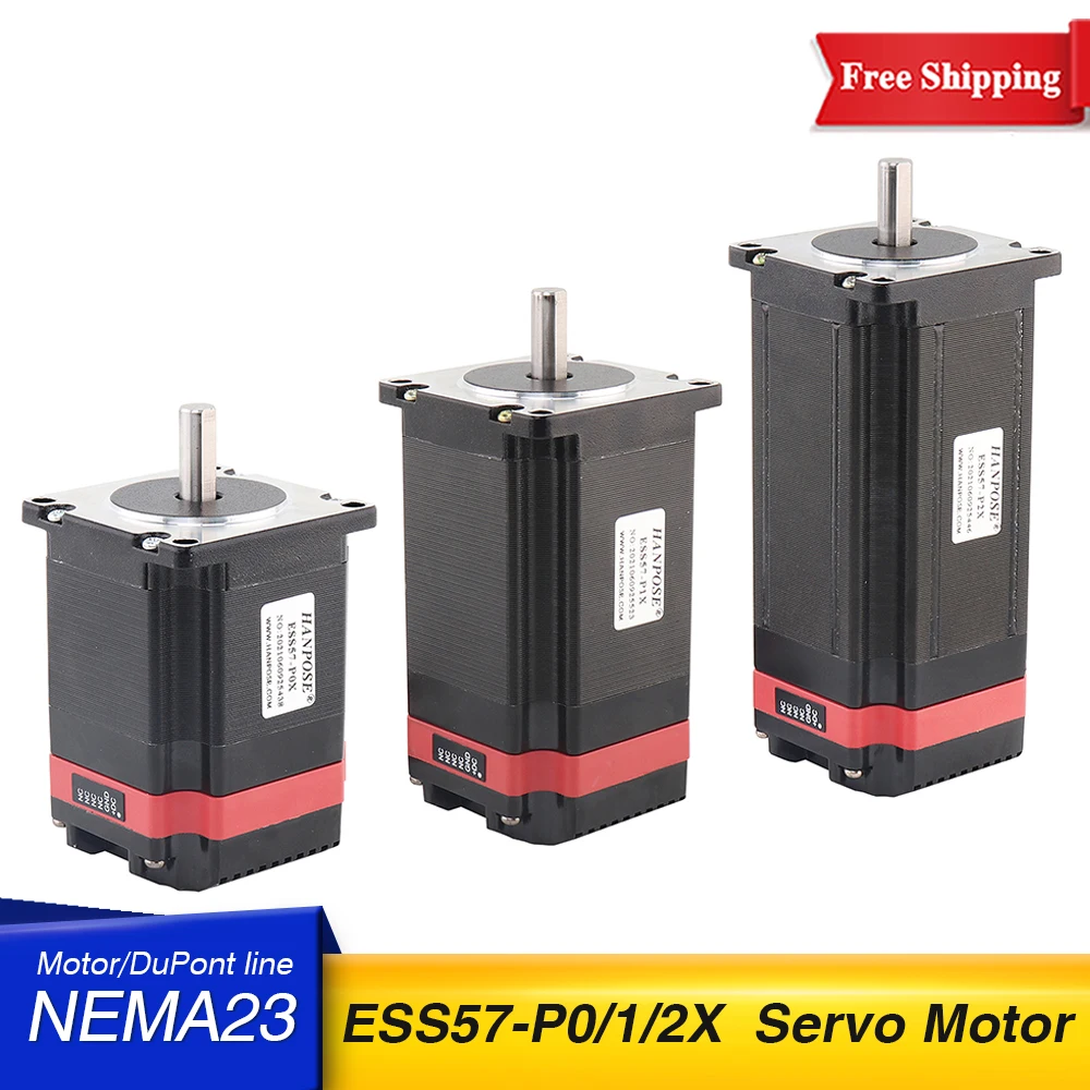 

1PCS Nema23 Stepper Motor Drive Servo Motor Integrated Machine ESS57-P0X 4-Leads 4.0A 1.25N.m H56/76/100mm For 3D Printer CNC