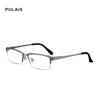 

PULAIS Men Titanium Eyeglasses Frames for Men Eyewear Myopia Spectacle Frames Flexible Temples Legs Prescription Eye Glasses