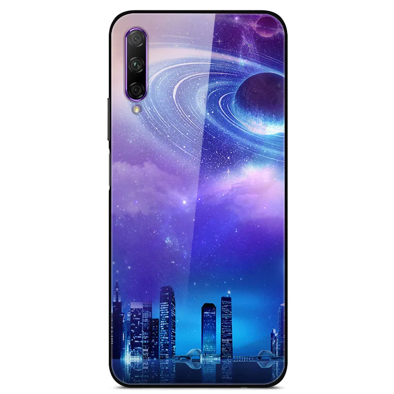 Для huawei Honor Play 3 чехол с космическим стеклом для задней панели ПК Жесткий Чехол для Honor Play 3 ТПУ бампер чехол для huawei Honor Play3 Телефон Чехол